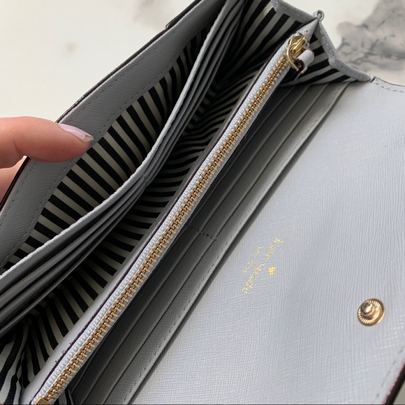 Kats Spade Leather Wallet in Robbins-Egg Blue - Picture 5 of 6